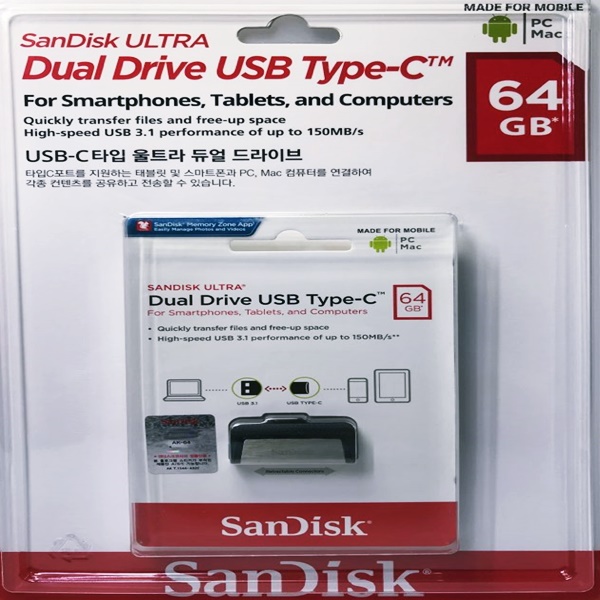 SANDISK 샌디스크 ULTRA DUAL DRIVE USB 64GB
