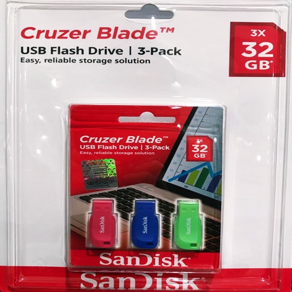 SANDISK CRUZER BALDE USB 2.0 /저장용량 32GBX3개입