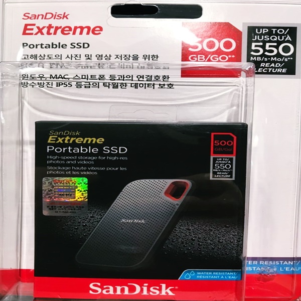 SANDISK EXTREME PORTABLE SSD 500GB