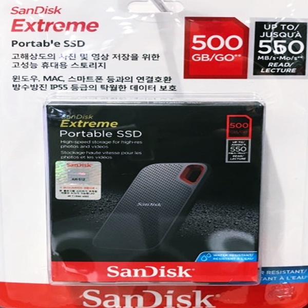 SANDISK EXTREME POTABLE SSD 500GB
