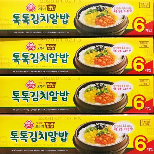 New / 오뚜기 컵밥 톡톡 김치알밥 192g x 6개입