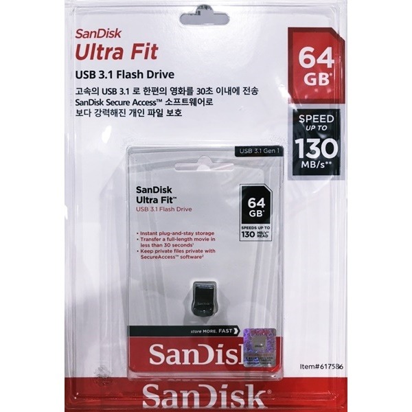 SANDISK ULTRA FIT USB 3.1 64GB